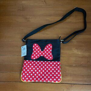 Mickey and Minnie Two Sided Crossbody Bag